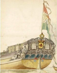 Study Of The Stern Of A Royal Barge Study Of The Stern Of A Royal Barge