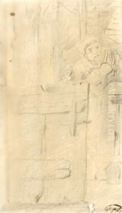 A Farmer Leaning On A Stable Door A Farmer Leaning On A Stable Door