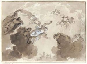 Dawn Dispersing The Clouds Of Night by Jacob de Wit