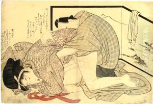 Two Shunga From 'Ehon Komachi-Biki' by Kitagawa Utamaro