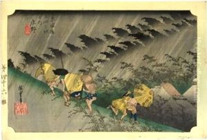 Rain by Utagawa or Ando Hiroshige