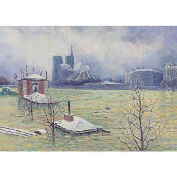 Notre-Dame De Paris, L'Inondation by Maximilien Luce
