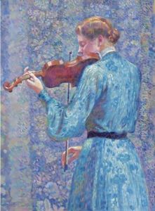 Marie-Anne Weber Au Violon Alto by Theo van Rysselberghe