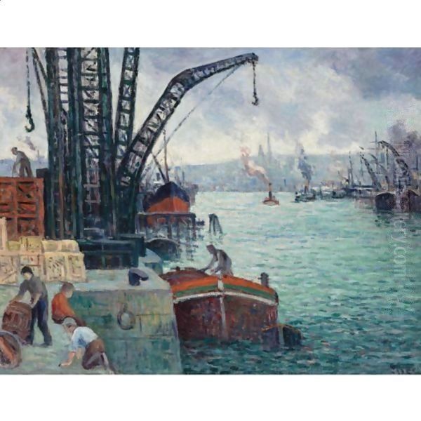 Scene De Port, Les Remorqueurs - view 1