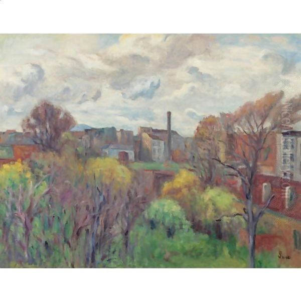 Paysage Aux Environs De Gentilly - view 1