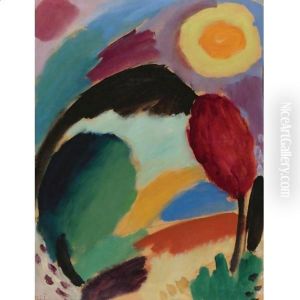 Variation Mit Sonne (Variation With Sun) by Alexei Jawlensky