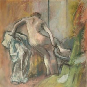 La Sortie Du Bain 3 by Edgar Degas