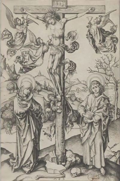 The Crucifixion With Four Angels - view 1