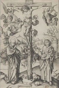 The Crucifixion With Four Angels by Martin Schongauer