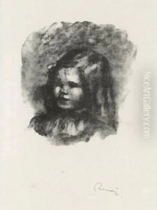 Claude Renoir Tourne A Gauche by Pierre Auguste Renoir