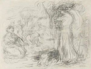 Les Laveuses, Ire Pensee by Pierre Auguste Renoir
