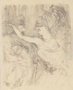 Guy Et Mealy, Dans 'Paris Qui Marche' by Henri De Toulouse-Lautrec