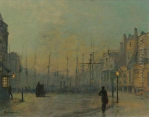 Grenoch By Night by John Atkinson Grimshaw