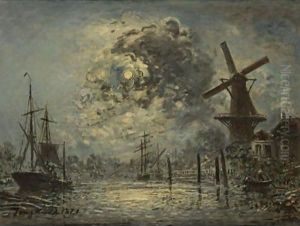 A Canal Near Leiden