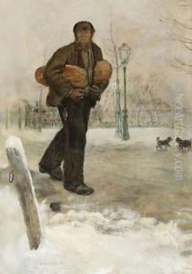 Man Carrying Bread Man Carrying Bread