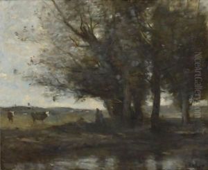Souvenir Des Dunes De Scheveningue by Jean-Baptiste-Camille Corot