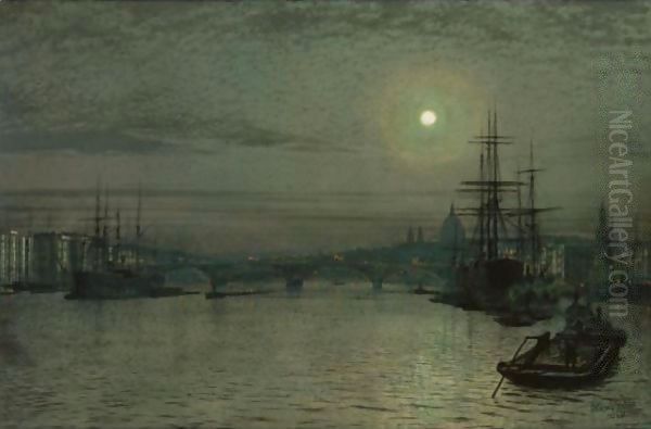 London Bridge -- Night - view 1