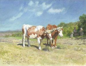 Cows Under The Yoke by Rosa Bonheur