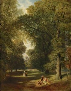 Picnicing by Frederick William Hulme