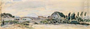 'Pont De Claix Sur Le Drac' by Johan Barthold Jongkind