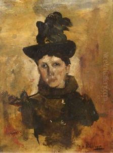 Portrait Of The Wife Of The Artist H.J. Van Der Weele by George Hendrik Breitner