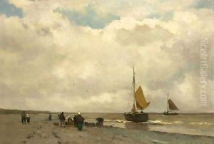 Unloading The Catch by Jan Hendrik Weissenbruch