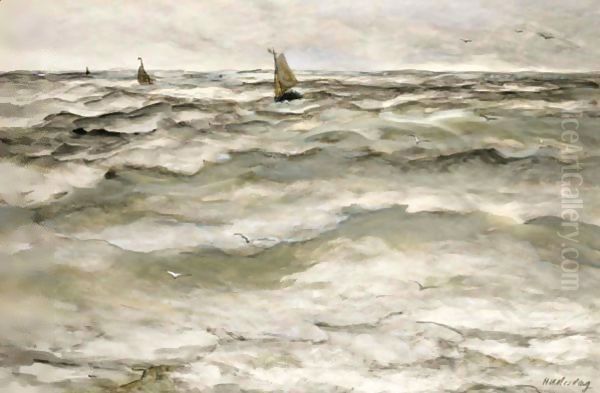 Fishing Boats At Sea 2 - view 1