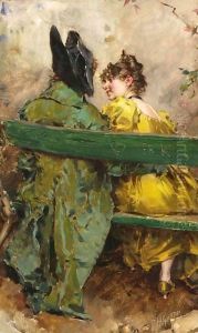 Flirtation 2 by Frederick Hendrik Kaemmerer