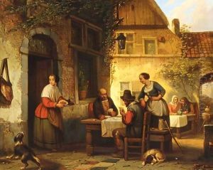 The Card Game by Ferdinand de Braekeleer