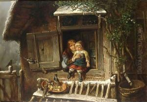 Feeding The Birds by Jan Mari Henri Ten Kate