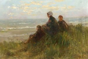 Awaiting The Fisherman's Return 2 by Jozef Israels