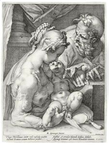 The Holy Family 2 by Hendrick Goltzius