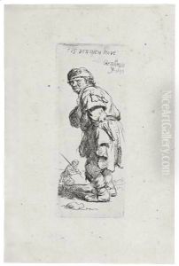 A Peasant Calling Out 'Tis Vinnich Kout by Harmenszoon van Rijn Rembrandt