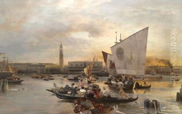 Blick Gen Dogenpalast Und St. Marco (View Of The Doges Palace And St. Mark'S) - view 1