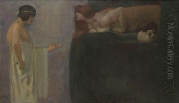 Oedipus Solves The Riddle Of The Sphinx - view 1