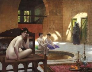 Femmes Au Bain by Jean-Leon Gerome