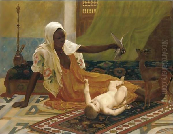 A New Light In The Harem by Frederick Goodall