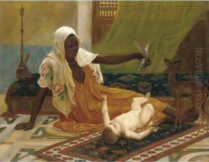 A New Light In The Harem by Frederick Goodall