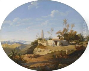 View Of Cairo by Prosper-Georges-Antoine Marilhat
