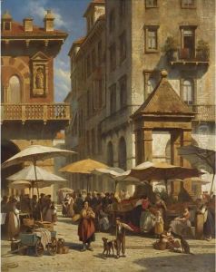 Piazza Delle Erbe, Verona by Jacques Carabain