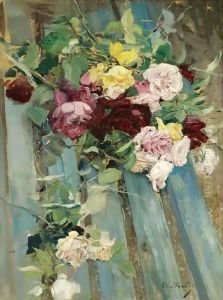 Natura Morta Con Rose by Giovanni Boldini