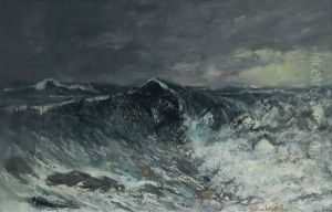 La Vague 5 by Gustave Courbet