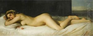 Odalisque Couchee by Fortune Joseph Seraphin Layraud