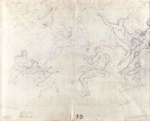 Studi Di Figure Viste Di Scorcio by Pietro Dandini