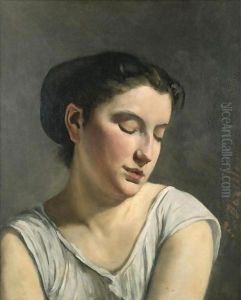 Jeune Fille Aux Yeux Baisses