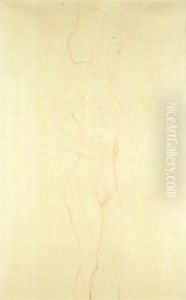 Female Standing Nude by Gustav Klimt