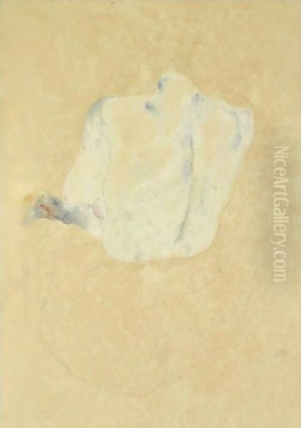 Seated Female Nude From Behind - view 1