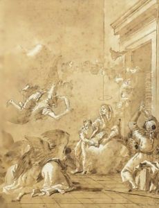 The Education Of The Virgin by Giovanni Domenico Tiepolo