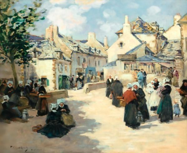 The Concarneau Harbor And Market Day At Audierne - view 1