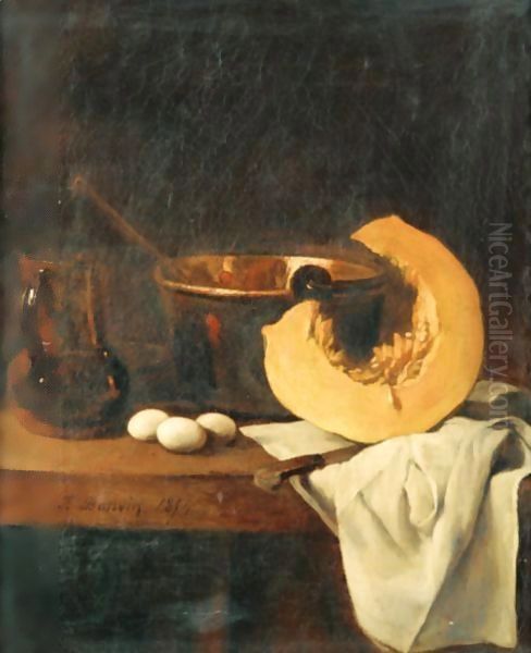 Still Life With Pumpkin And Eggs - view 1